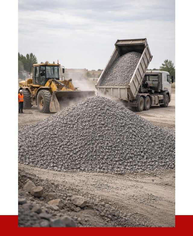 Купить щебень с доставкой в Прохладном от 2708 руб. | ПРОНЕРУДПрх