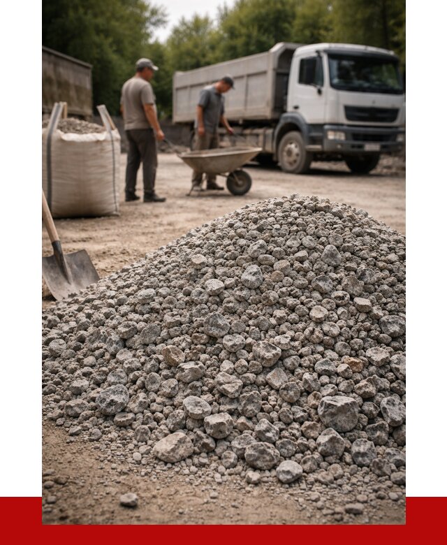 Гранитный щебень фракция 20-40 в Прохладном от 3467 руб. ПРОНЕРУДПрх