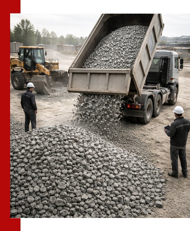 Доставка гранитного щебня фракции 20-40 в Прохладном