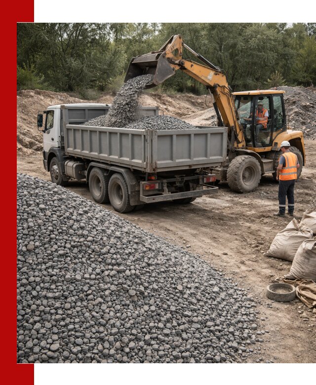 Доставка гравийного щебня в Прохладном оптом и в розницу