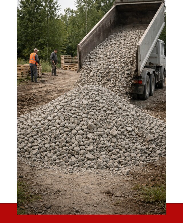 гравийный щебень фракция 70-120 в Прохладном от 2654 р. ПРОНЕРУДПрх