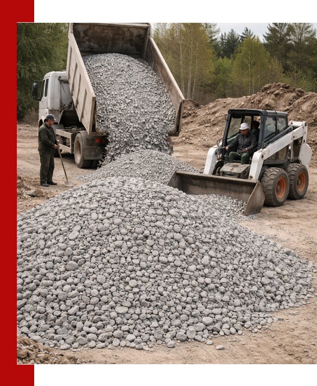 Доставка доломитового щебня в Прохладном напрямую от карьера