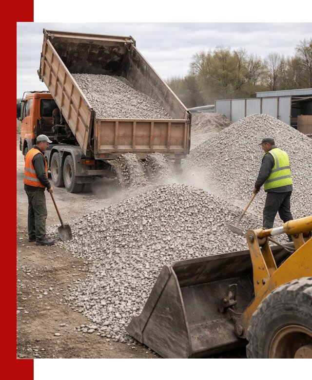 Доломитовый щебень фракции 5-20 с доставкой в Прохладном