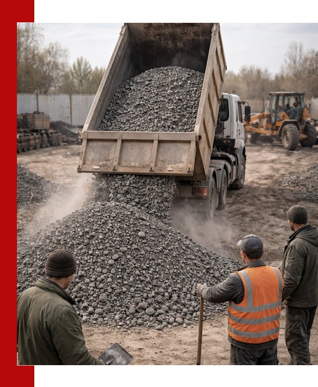 Доставка шлакового щебня в удобные сроки по выгодной цене в Прохладном