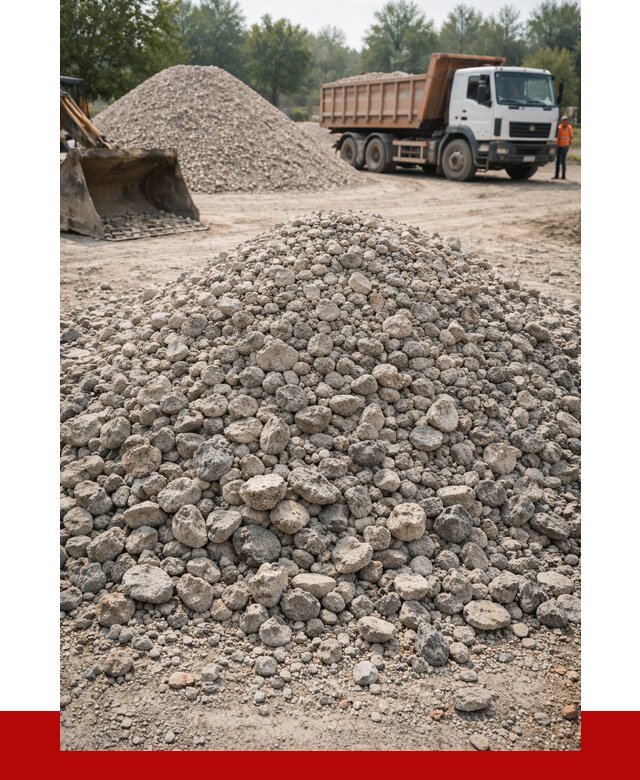 Вторичный щебень фракция 20-40 в Прохладном от 2383 р ПРОНЕРУДПрх