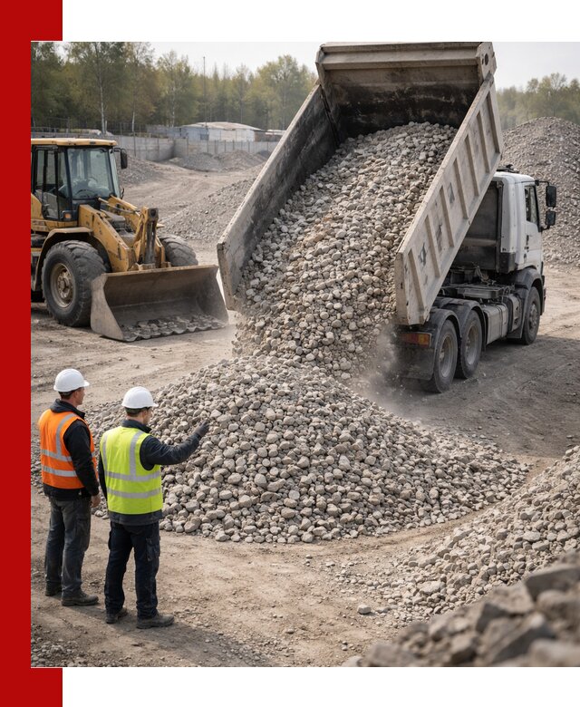 Вторичный щебень фракция 40–70 доставка в Прохладном