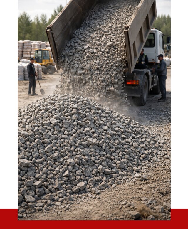 Бетонный щебень фракция 40-70 в Прохладном от 1950 р. ПРОНЕРУДПрх
