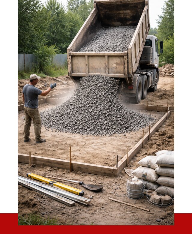 Купить щебень для фундамента в Прохладном от 4875 р. | ПРОНЕРУДПрх