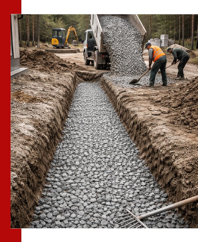 Щебень для дренажа с доставкой в Прохладном высокого качества