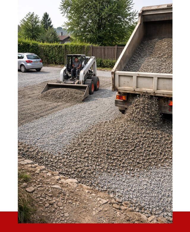 Щебень для парковки в Прохладном с доставкой от 1300 р.| ПРОНЕРУДПрх