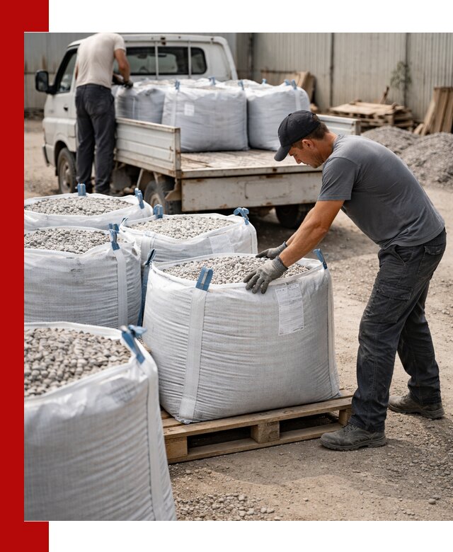 Доставка щебня в мешках по выгодным ценам в Прохладном