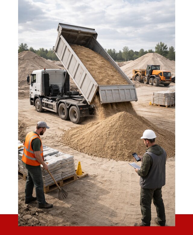 Карьерный песок с доставкой в Прохладном от 3900 р. ПРОНЕРУДПрх