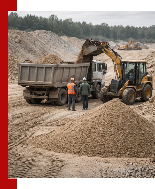 Карьерный среднезернистый песок с доставкой в Прохладном