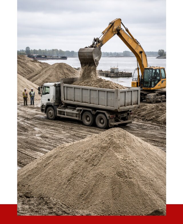 Купить речной песок навалом в Прохладном от 1950 р., ПРОНЕРУДПрх