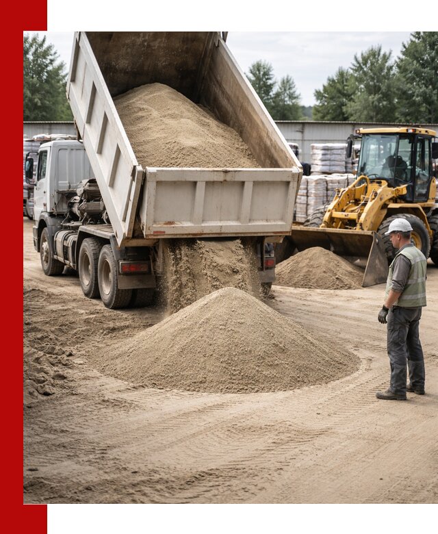 Поставка и доставка песка для бетона в Прохладном