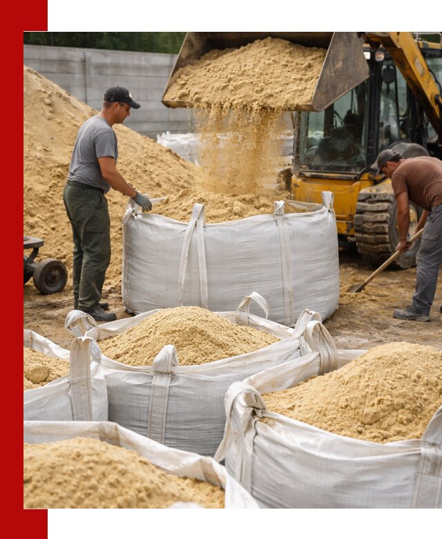 Поставка качественного песка для кладки в Прохладном