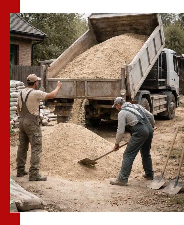 Песок для штукатурки с доставкой в Прохладном качественный и чистый