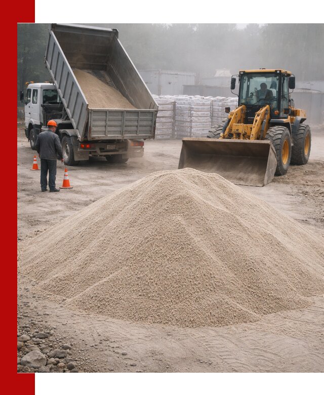 Кварцевый песок фракция 0–8 для стройработ в Прохладном