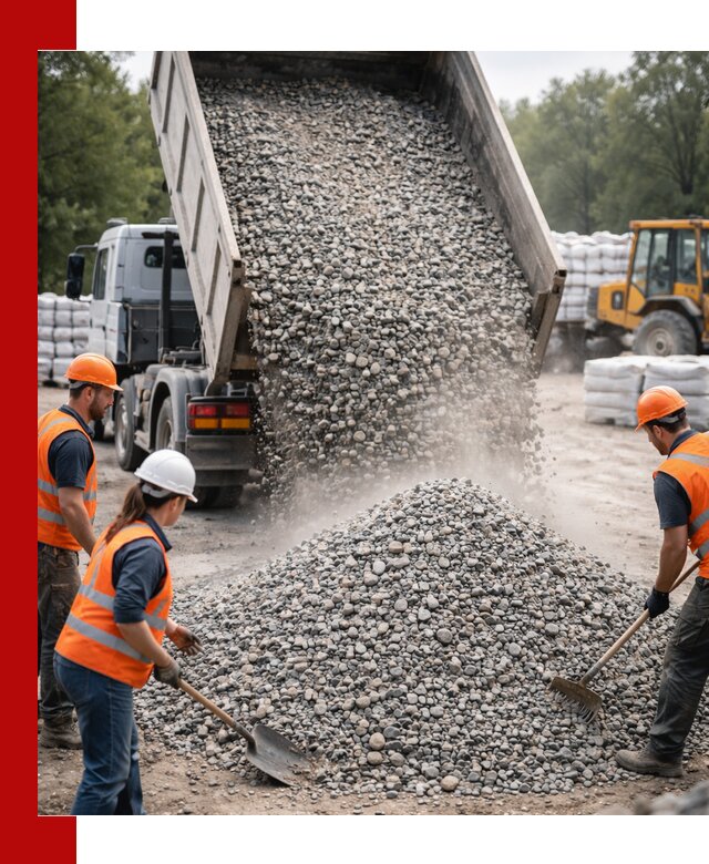 Доставка гравия и камня в Прохладном оптом и в розницу