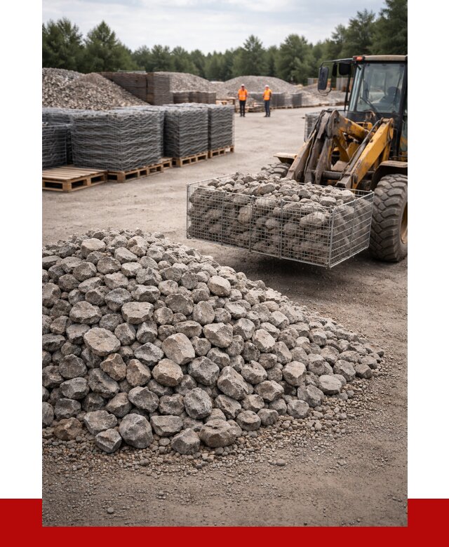 Камень для габионов фракция 70-150 в Прохладном от 4550 р. | ПРОНЕРУДПрх