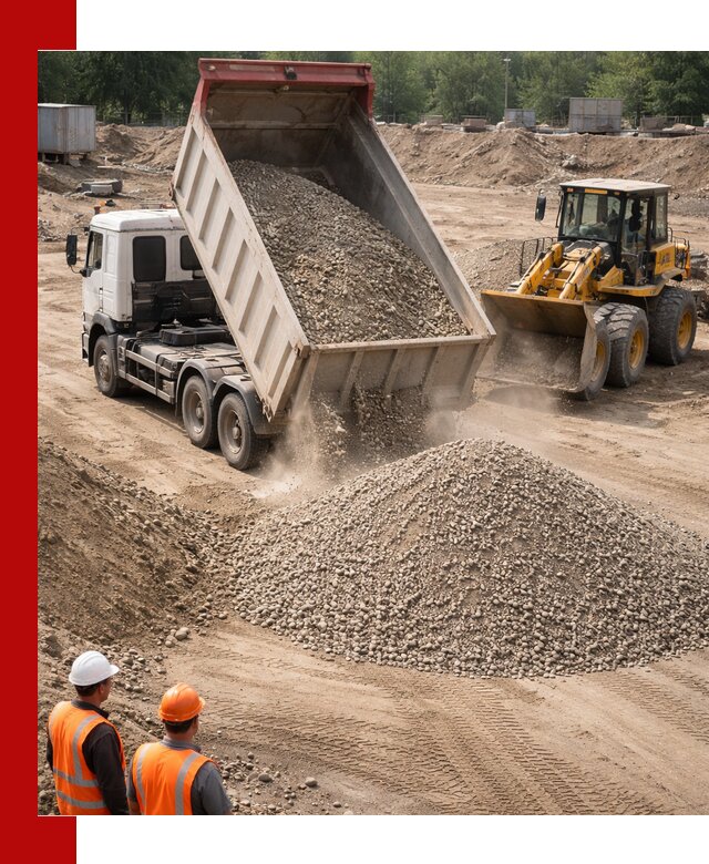 Щебень с песком (ЩГПС С2) с доставкой в Прохладном
