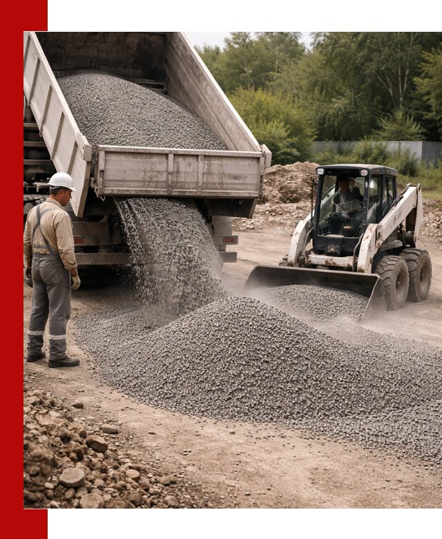 Доставка гравийного отсева 0-5 в Прохладном оптом и в розницу