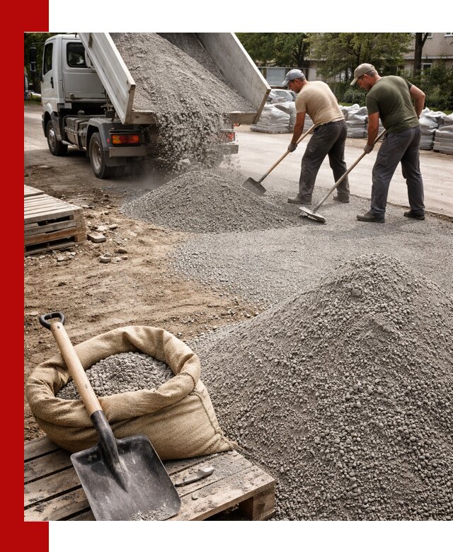 Отсев для тротуарной плитки в Прохладном — доставка и укладка