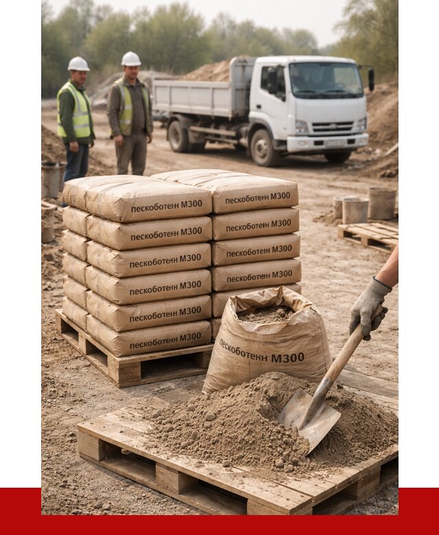 Пескобетон М300 в Прохладном с доставкой от 5037 р. за куб | ПРОНЕРУДПрх