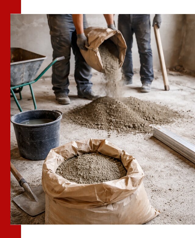 Доставка сухой смеси для стяжки в Прохладном