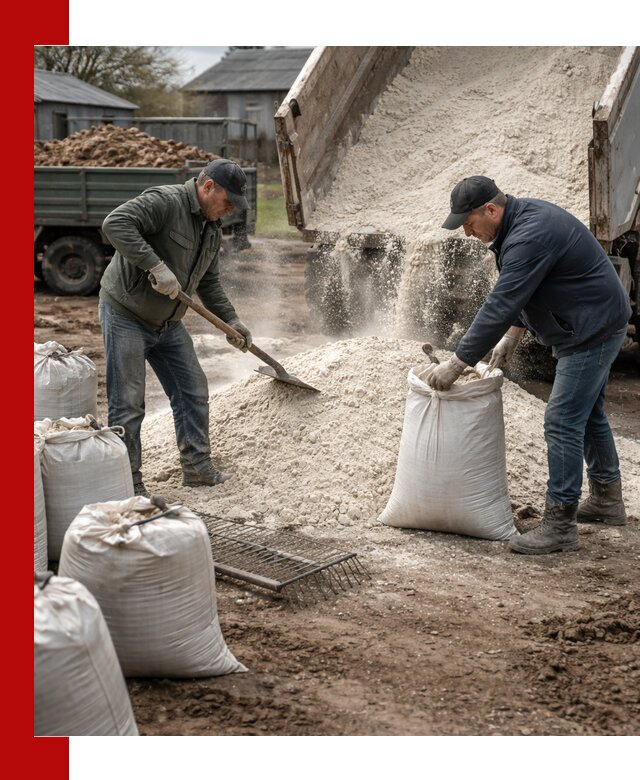 Доставка извести пушонки в Прохладном оптом и мелким оптом