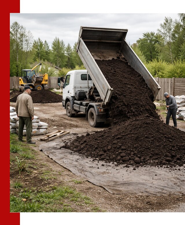 Доставка качественного почвогрунта в Прохладном оптом и в розницу
