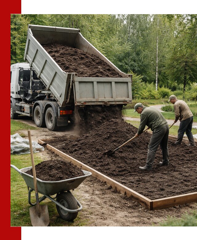 Доставка грунта для озеленения и благоустройства в Прохладном