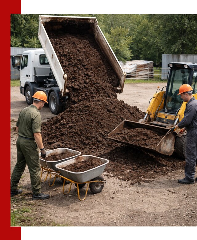 Доставка торфо-земляной смеси в Прохладном для огорода и ландшафта