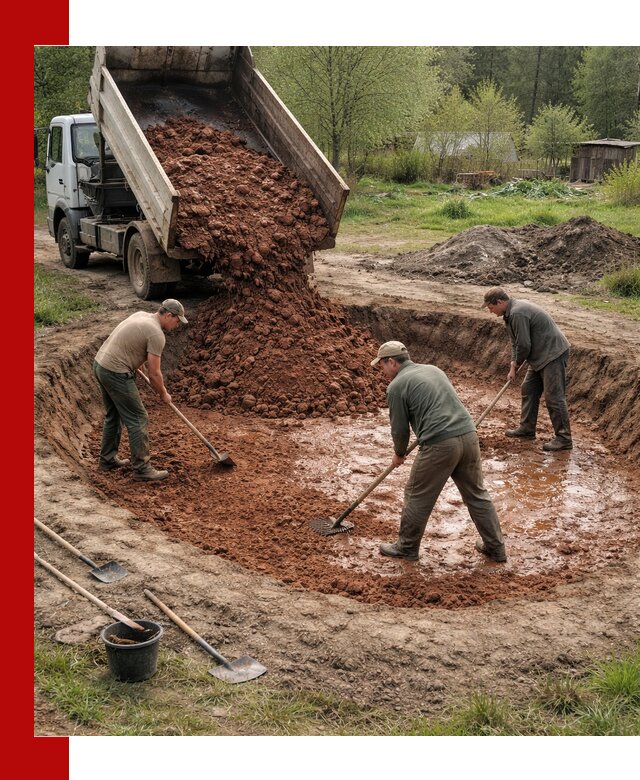 Купить качественную глину для пруда в Прохладном