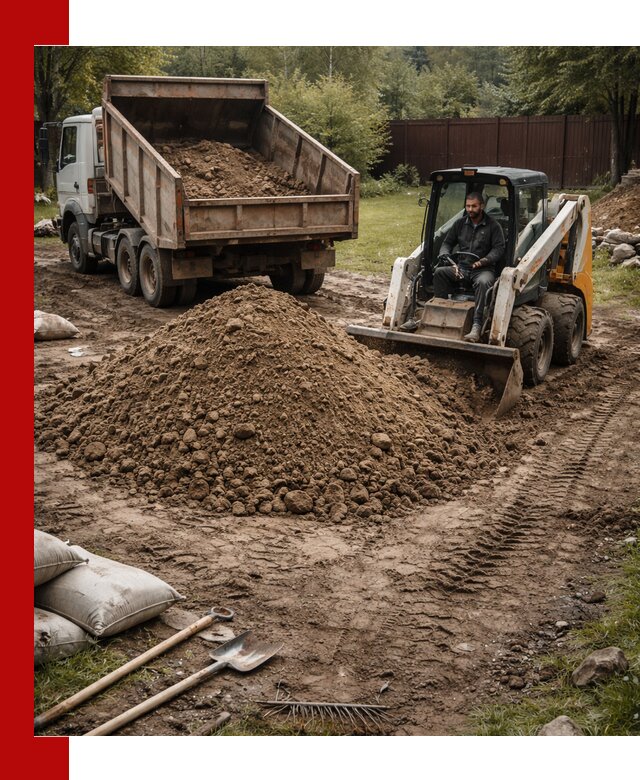 Суглинок для планировки участков в Прохладном с доставкой и выгрузкой