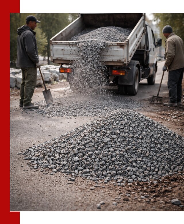 Гранитная крошка для посыпки дорог и тротуаров в Прохладном