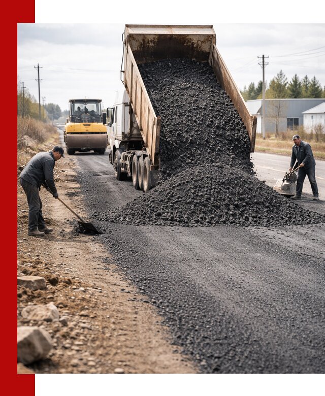 Асфальтовая крошка для дорог в Прохладном — поставка и доставка