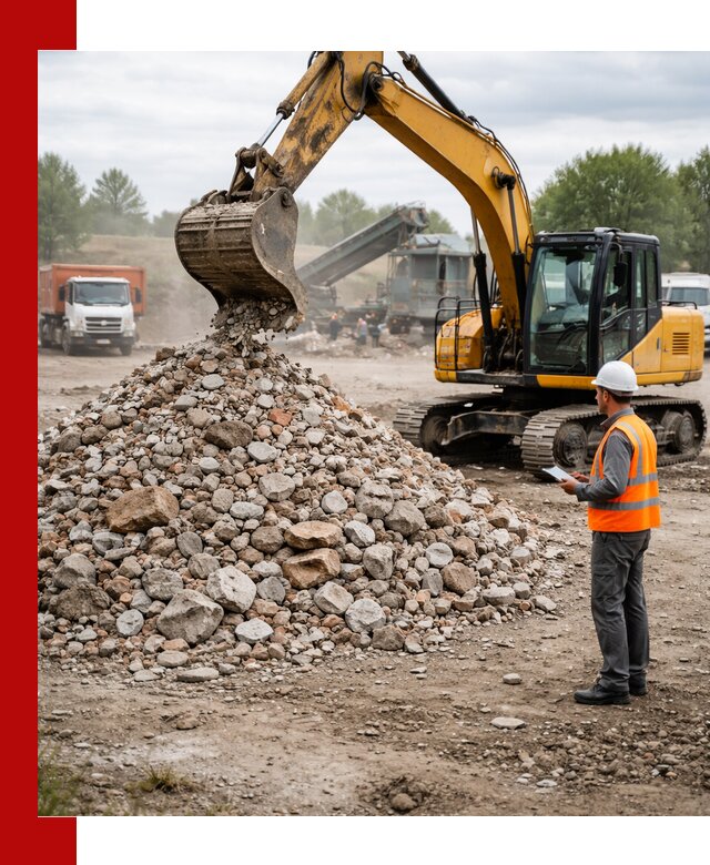Доставка и вывоз строительного боя в Прохладном