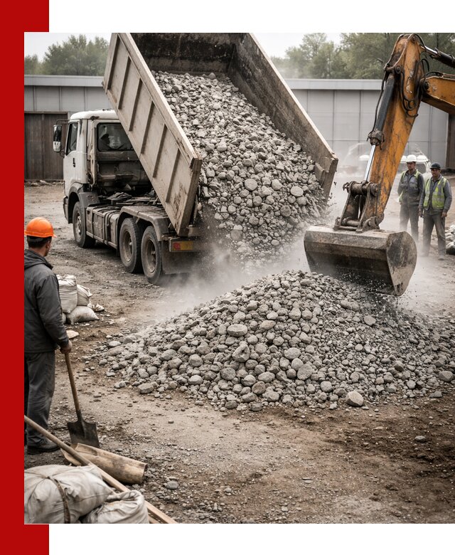 Доставка дробленого бетона в Прохладном оптом и в розницу
