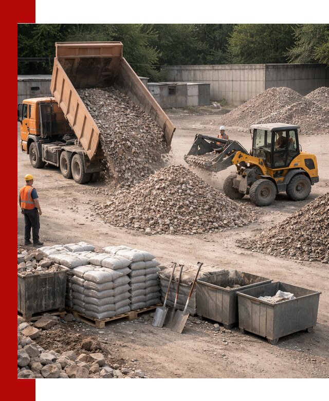 Вторичные материалы для отсыпки в Прохладном — поставка и доставка