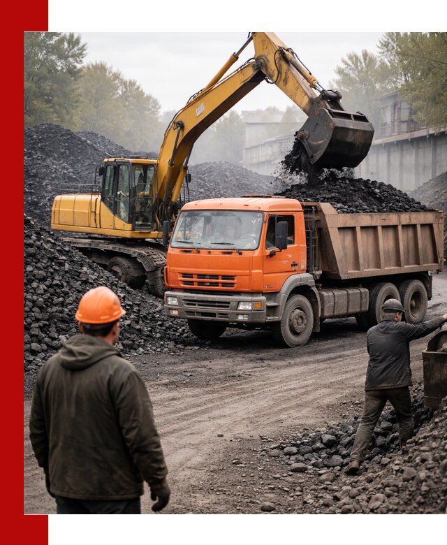 Доставка угля автотранспортом в Прохладном быстро и выгодно
