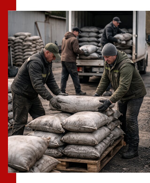 Доставка угля в мешках по выгодным ценам в Прохладном