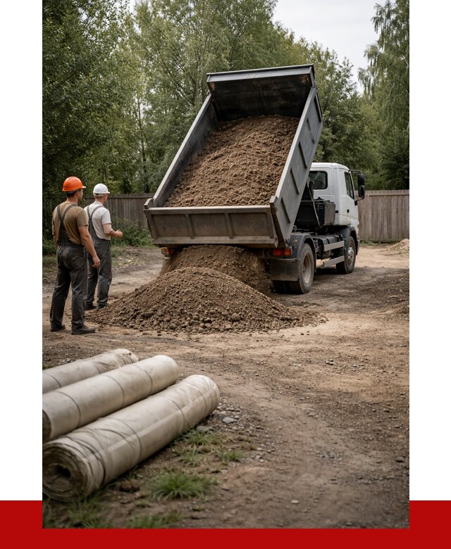 Доставка сыпучих материалов самосвалом в Прохладного от 4550 р. | ПРОНЕРУДПрх