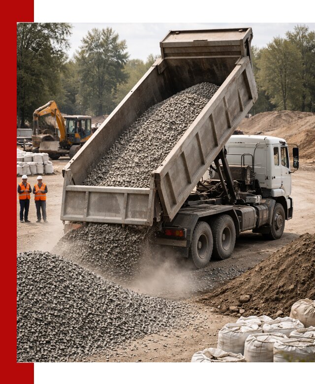 Аренда самосвала в Прохладном для доставки сыпучих и нерудных материалов