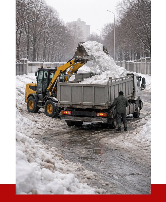 Вывоз снега с погрузкой в Прохладном от 3792 р. ПРОНЕРУДПрх