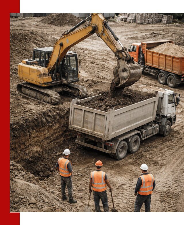 Разработка грунта для строительства и благоустройства в Прохладном