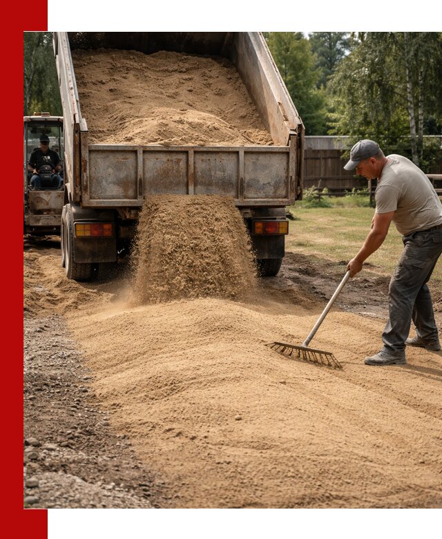 Отсыпка участка песком в Прохладном быстро и качественно