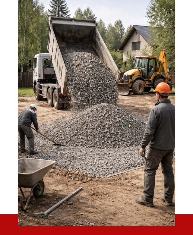 Отсыпка участка щебнем в Прохладном от 7041 р. ПРОНЕРУДПрх