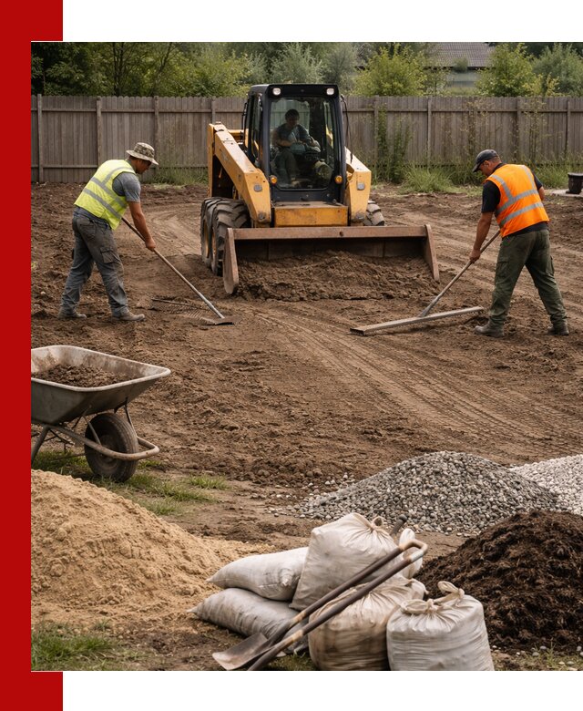 Выравнивание участка под строительство и благоустройство в Прохладном