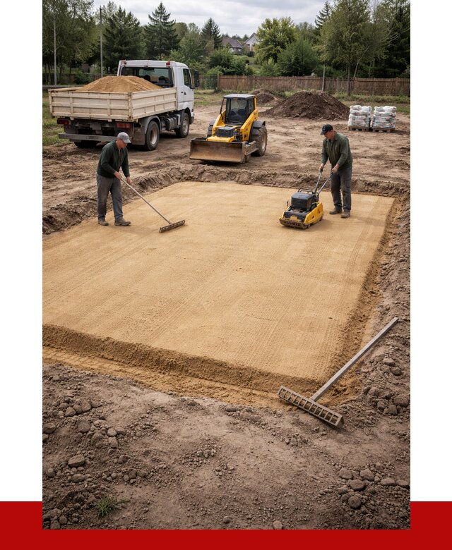 Устройство песчаной подушки в Прохладном от 4875 р. ПРОНЕРУДПрх